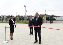 Ilham Aliyev attends opening of orphanage-kindergarten in Beylagan