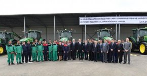 Ilham Aliyev visits “Qarabag Taxil” LLC pilot grain farm in Beylagan