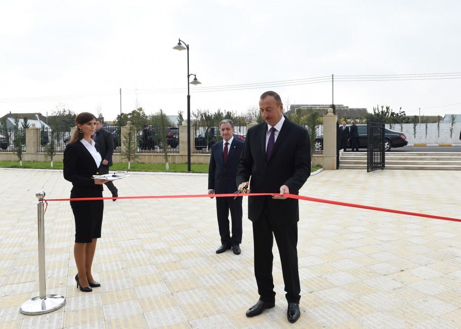 Ilham Aliyev attends opening of orphanage-kindergarten in Beylagan