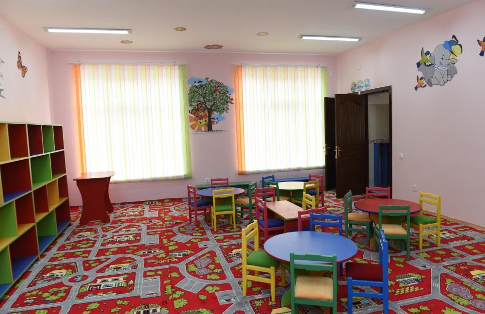 Ilham Aliyev attends opening of orphanage-kindergarten in Beylagan