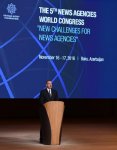 Ilham Aliyev taking part in 5th News Agencies World Congress (PHOTO)