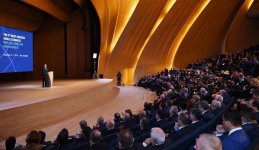 Ilham Aliyev taking part in 5th News Agencies World Congress (PHOTO)