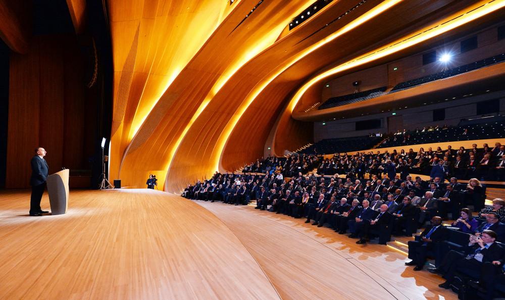 Ilham Aliyev taking part in 5th News Agencies World Congress (PHOTO)