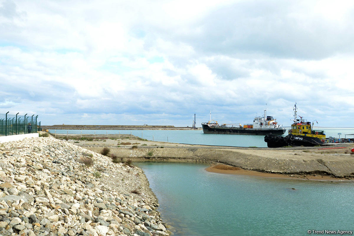 Baku port construction 1st stage to end until late 2017 (PHOTO)