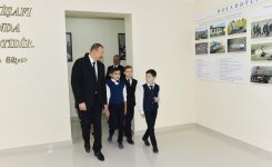 Ilham Aliyev with spouse inaugurate Chess School in Tartar (PHOTO)