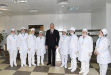 President Aliyev opens military unit in Tartar district (PHOTO)