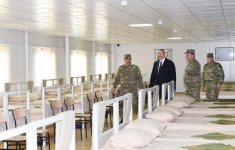 President Aliyev opens military unit in Tartar district (PHOTO)