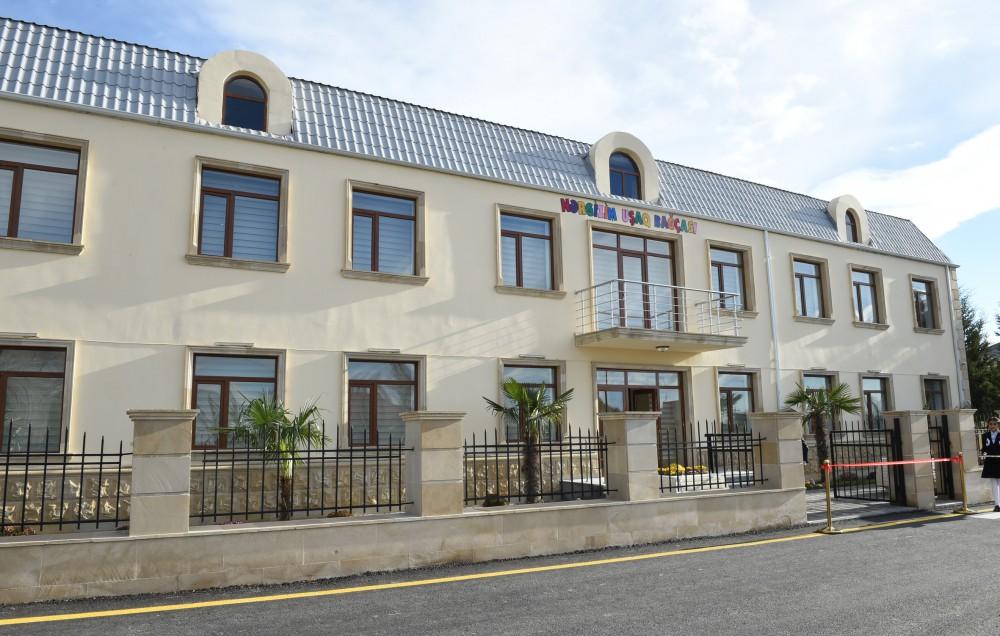 President Ilham Aliyev attends opening of orphanage-kindergarten in Tartar (PHOTO)