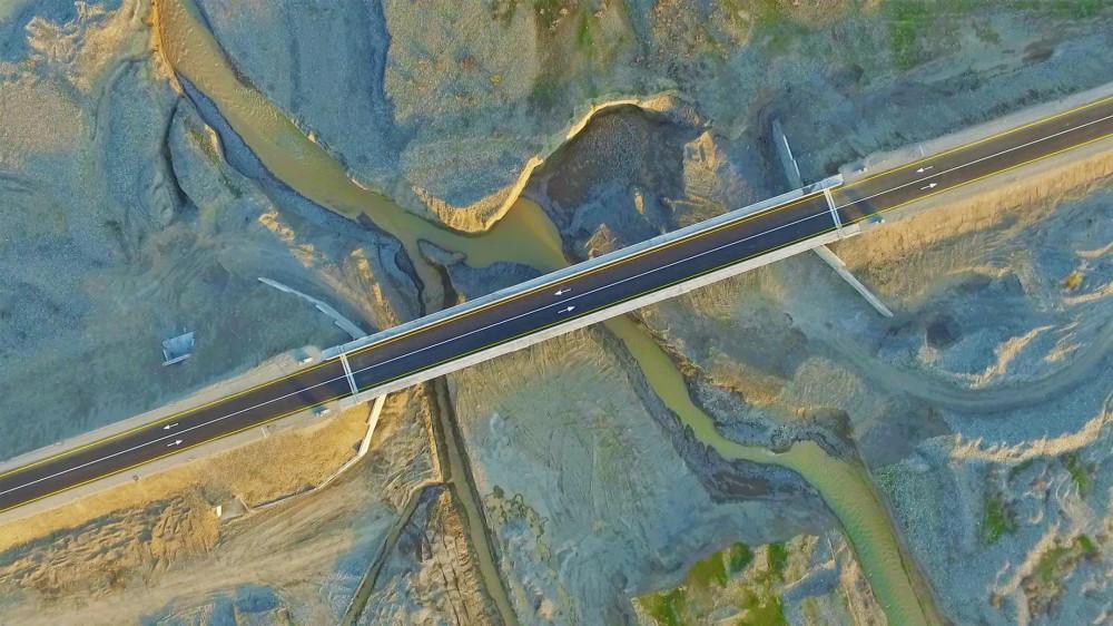 President Aliyev attends opening of new bridge over Tartar River (PHOTO)