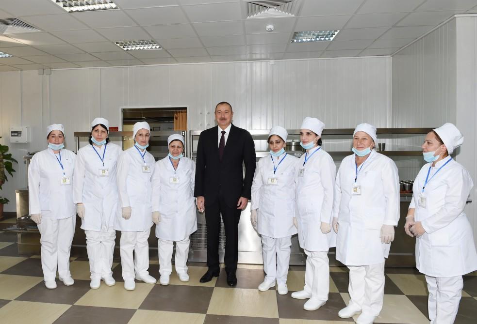 President Aliyev opens military unit in Tartar district (PHOTO)
