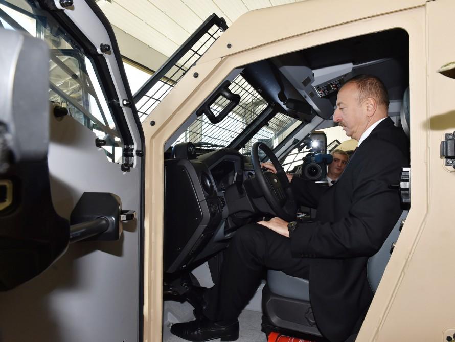President Aliyev opens military unit in Tartar district (PHOTO)