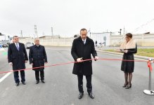 Ilham Aliyev opens renovated highway section in Surakhani (PHOTO)