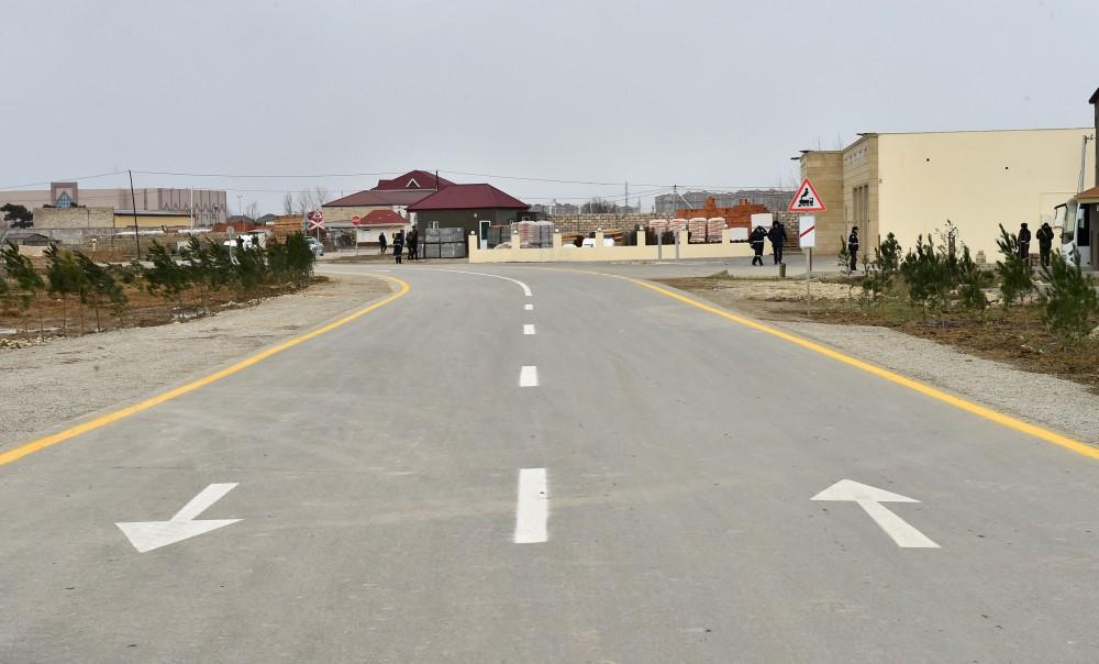 Ilham Aliyev opens renovated highway section in Surakhani (PHOTO)