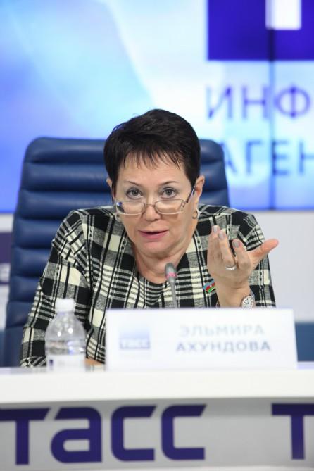 Elmira Akhundova’s book “Ilham Aliyev. Portrait of a President against the Background of Changes” presented in Moscow  (PHOTO)