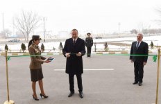 Ilham Aliyev attends opening of residential building for officers, ensigns in Nakhchivan (PHOTO)