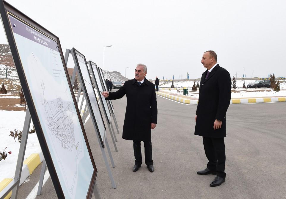 Ilham Aliyev attends ceremony to launch drinking water supply, sewage systems in Julfa (PHOTO)