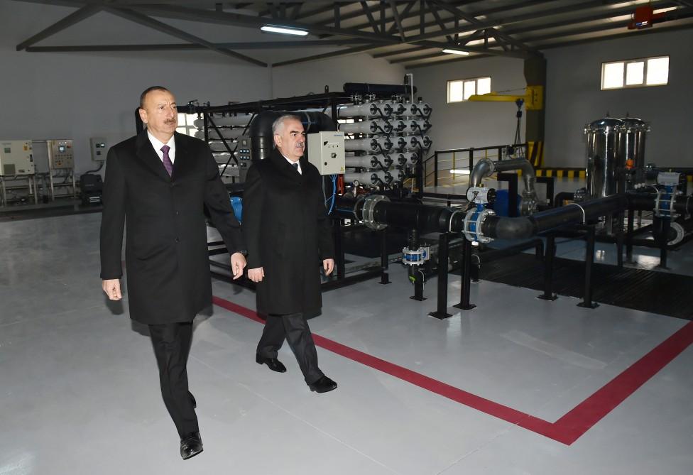 Ilham Aliyev attends ceremony to launch drinking water supply, sewage systems in Julfa (PHOTO)