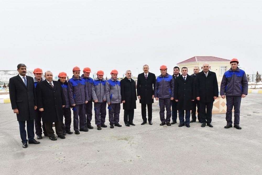 Ilham Aliyev attends ceremony to launch drinking water supply, sewage systems in Julfa (PHOTO)