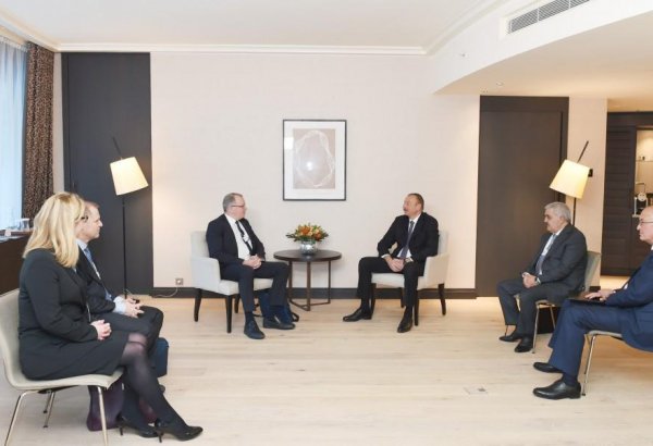 Ilham Aliyev meets Statoil CEO (PHOTO)