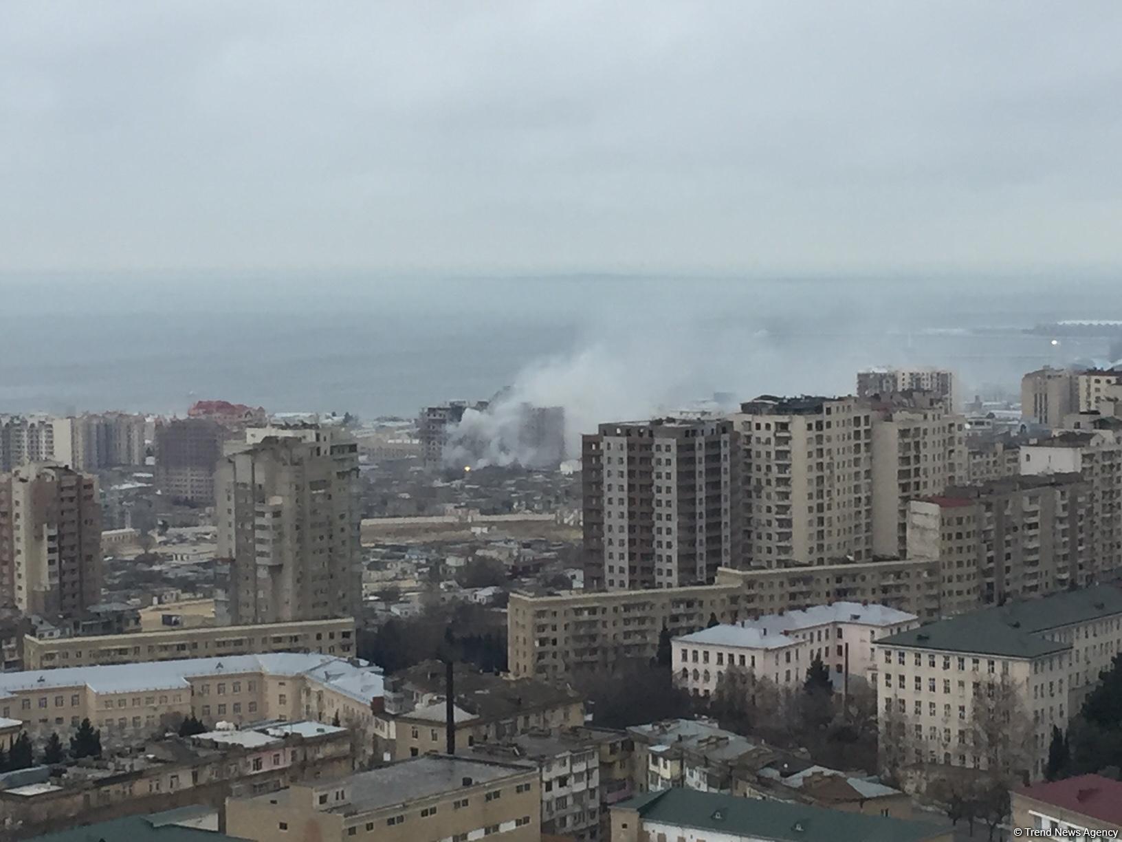 Fire in Baku’s Sovetsky: 1 killed, 2 injured (PHOTO/VIDEO) (UPDATED)