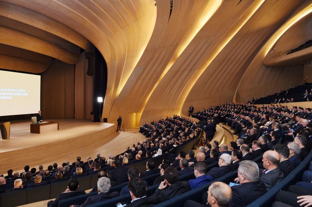 Ilham Aliyev at conference on Azerbaijani regions development  (PHOTO)