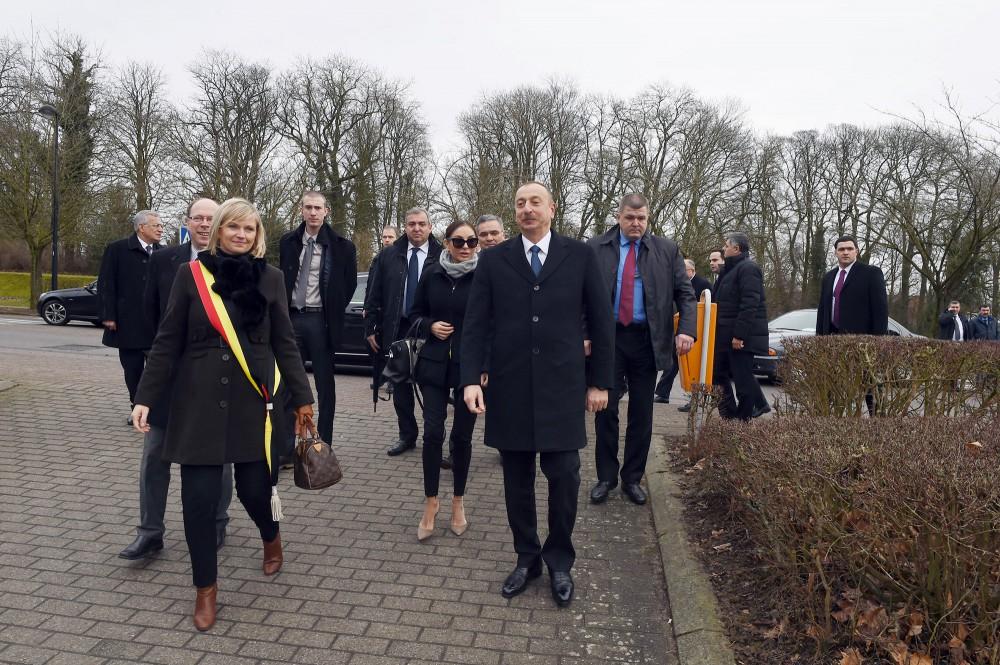 President Ilham Aliyev and his spouse visited statue of Khurshidbanu Natavan in Waterloo