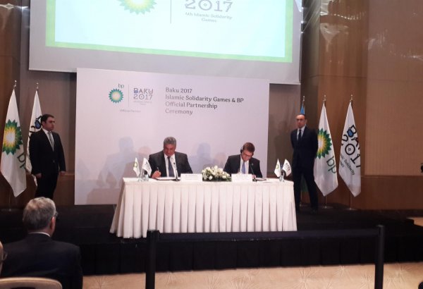 BP becomes partner of Baku 2017 Islamic Solidarity Games  (PHOTO)
