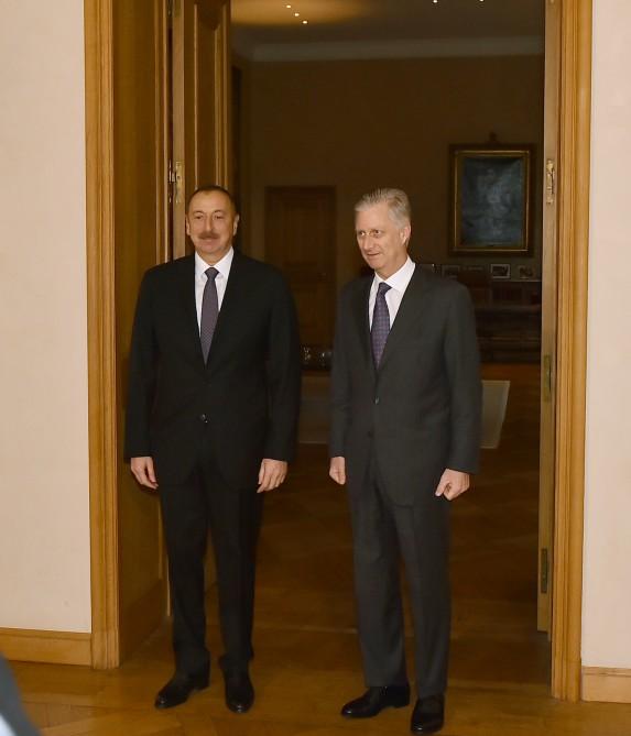 Ilham Aliyev meets King Philippe of the Belgians (PHOTO)