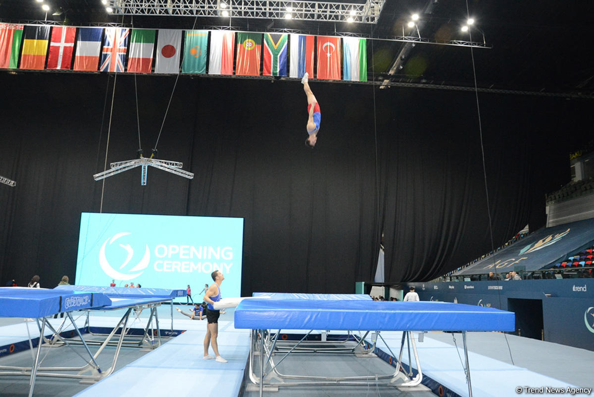 Baku hosts trainings of World Cup gymnasts (PHOTO)