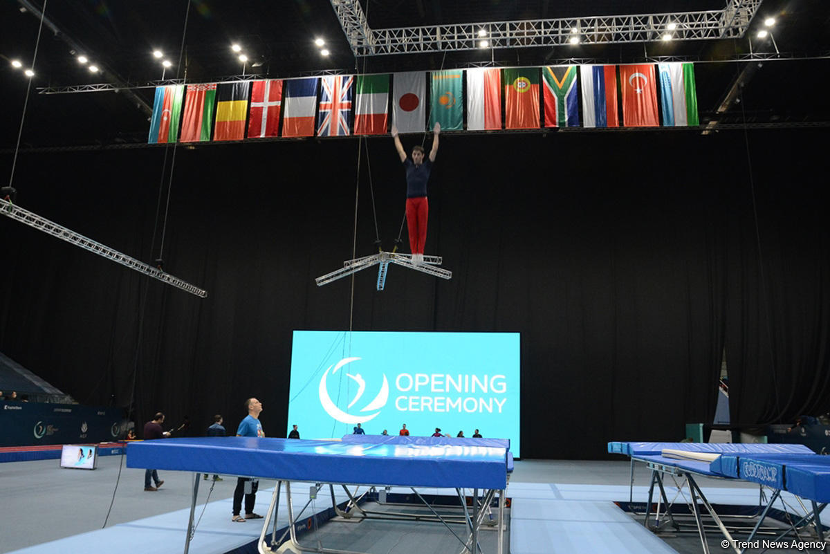Baku hosts trainings of World Cup gymnasts (PHOTO)