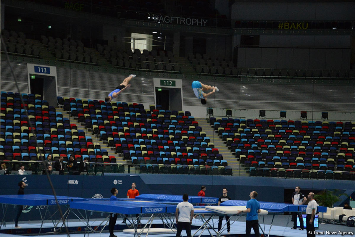 Baku hosts trainings of World Cup gymnasts (PHOTO)