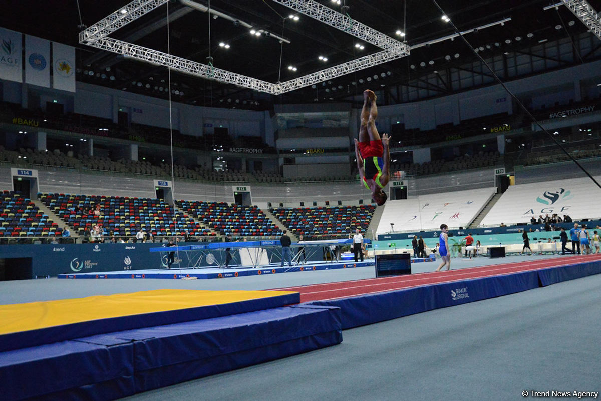 Baku hosts trainings of World Cup gymnasts (PHOTO)