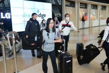 Japanese athletes in Baku to participate in FIG World Cup (PHOTO)