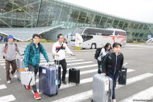 Japanese athletes in Baku to participate in FIG World Cup (PHOTO)