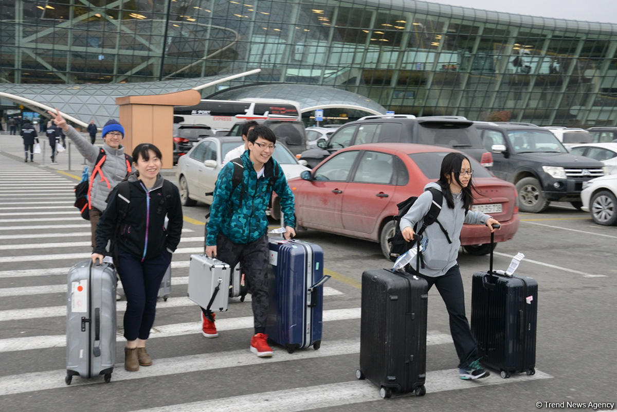 Japanese athletes in Baku to participate in FIG World Cup (PHOTO)