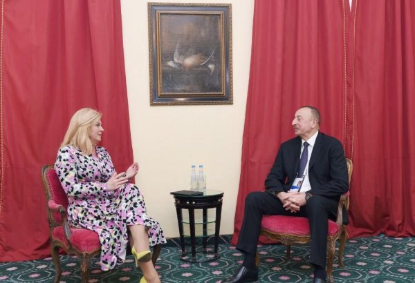 Ilham Aliyev meets president of Croatia (PHOTO)