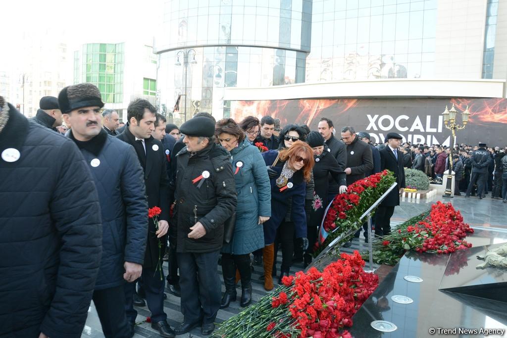 Nationwide march on 25th anniversary of Khojaly genocide held in Baku (PHOTO)