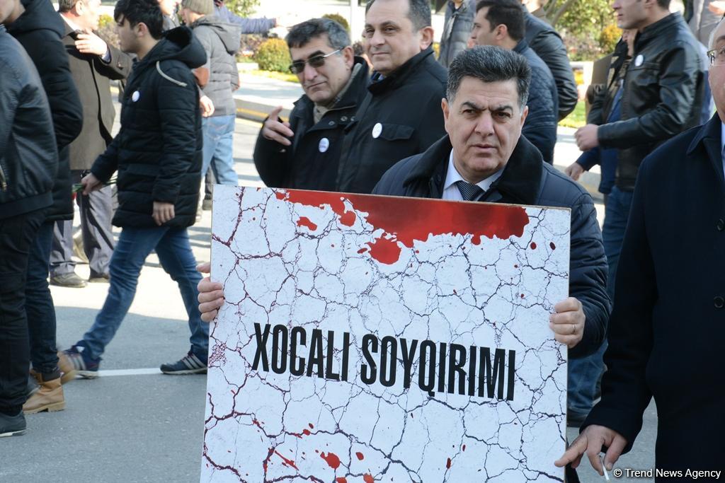 Nationwide march on 25th anniversary of Khojaly genocide held in Baku (PHOTO)