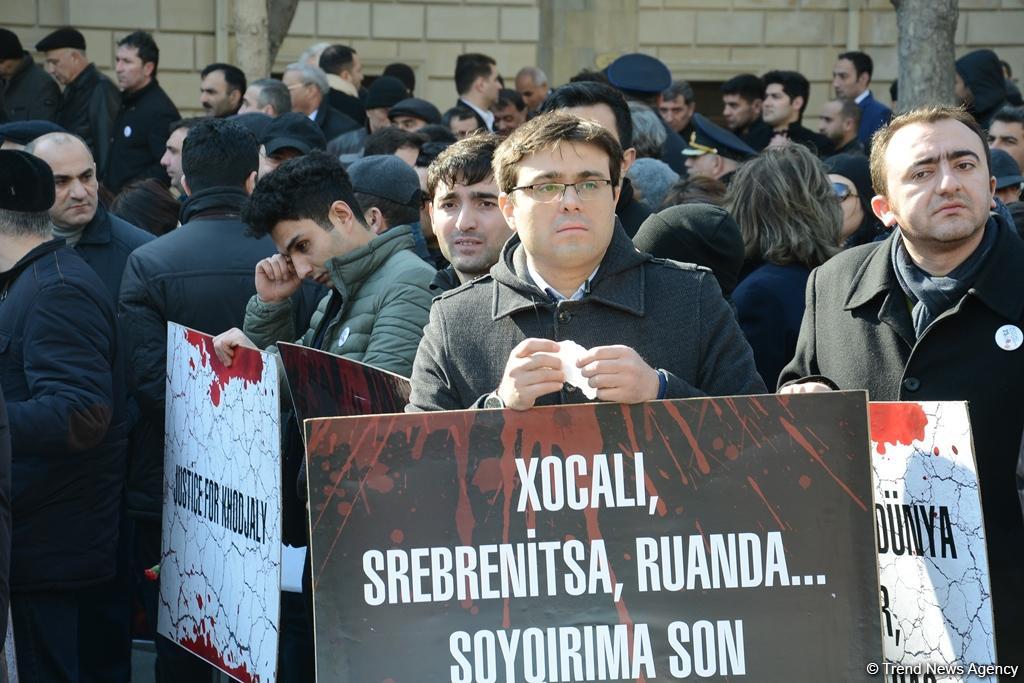 Nationwide march on 25th anniversary of Khojaly genocide held in Baku (PHOTO)
