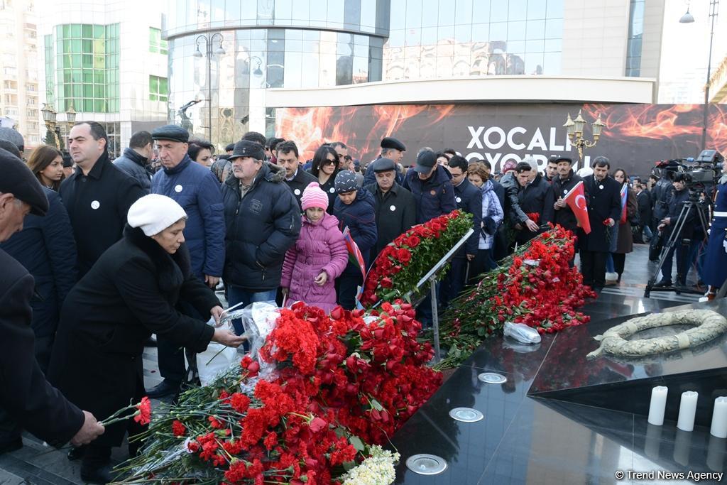 Nationwide march on 25th anniversary of Khojaly genocide held in Baku (PHOTO)