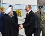 Official welcome ceremony held for Ilham Aliyev in Tehran (PHOTO)