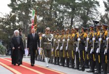 Official welcome ceremony held for Ilham Aliyev in Tehran (PHOTO)