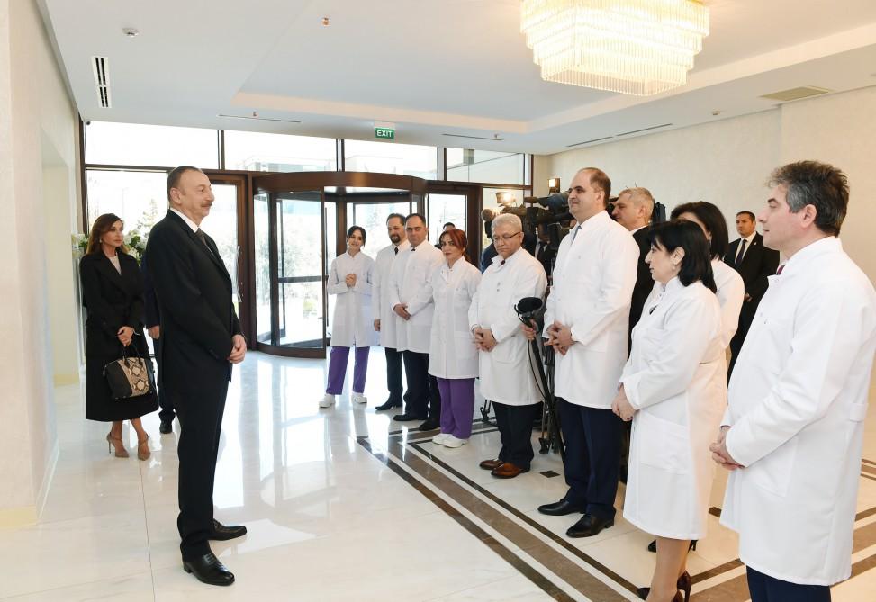 Azerbaijan’s president, first lady attend Heart Center opening in Baku (PHOTO)