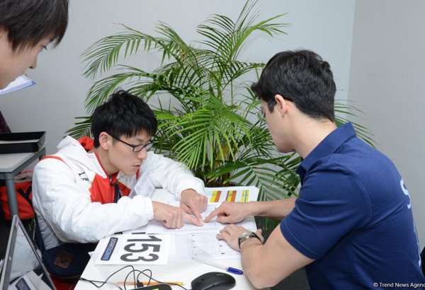 Teams getting accredited for World Cup in artistic gymnastics in Baku (PHOTO)