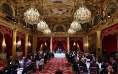 French president hosts dinner for President Aliyev, First Lady Mehriban Aliyeva (PHOTO)
