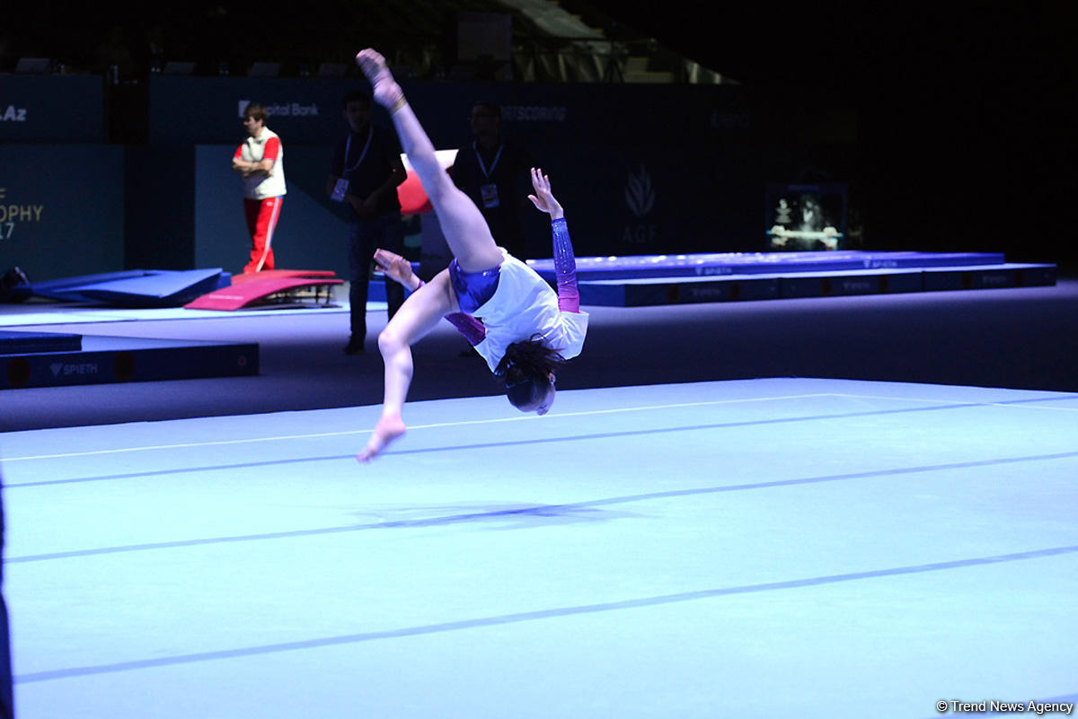 Podium training starts for Baku World Cup in artistic gymnastics (PHOTO)