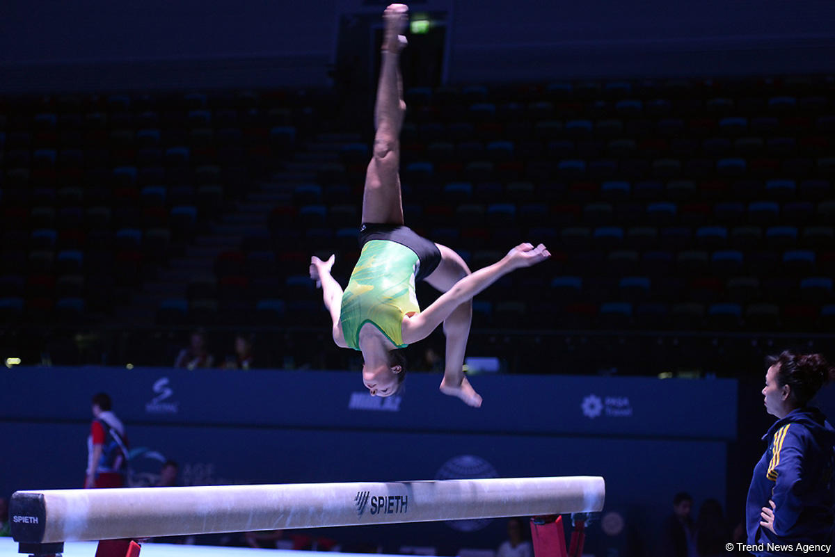 Podium training starts for Baku World Cup in artistic gymnastics (PHOTO)