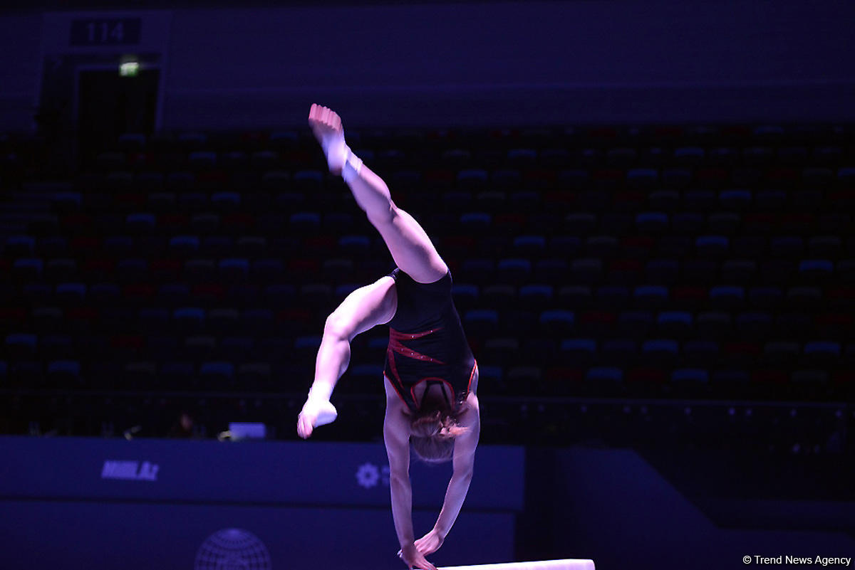 Podium training starts for Baku World Cup in artistic gymnastics (PHOTO)