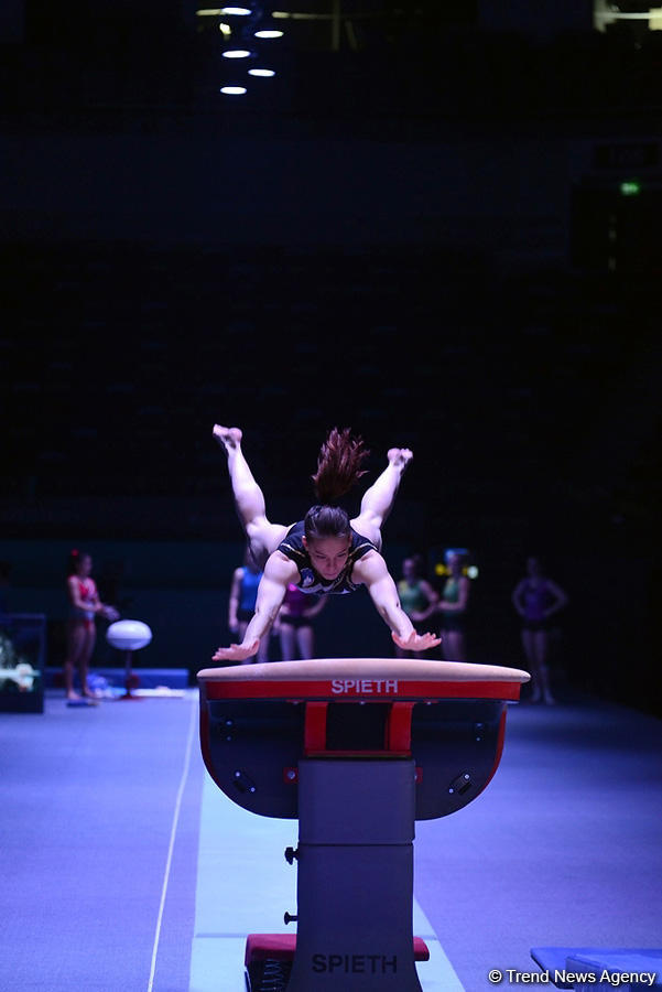 Podium training starts for Baku World Cup in artistic gymnastics (PHOTO)
