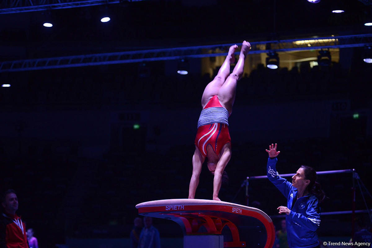 Podium training starts for Baku World Cup in artistic gymnastics (PHOTO)